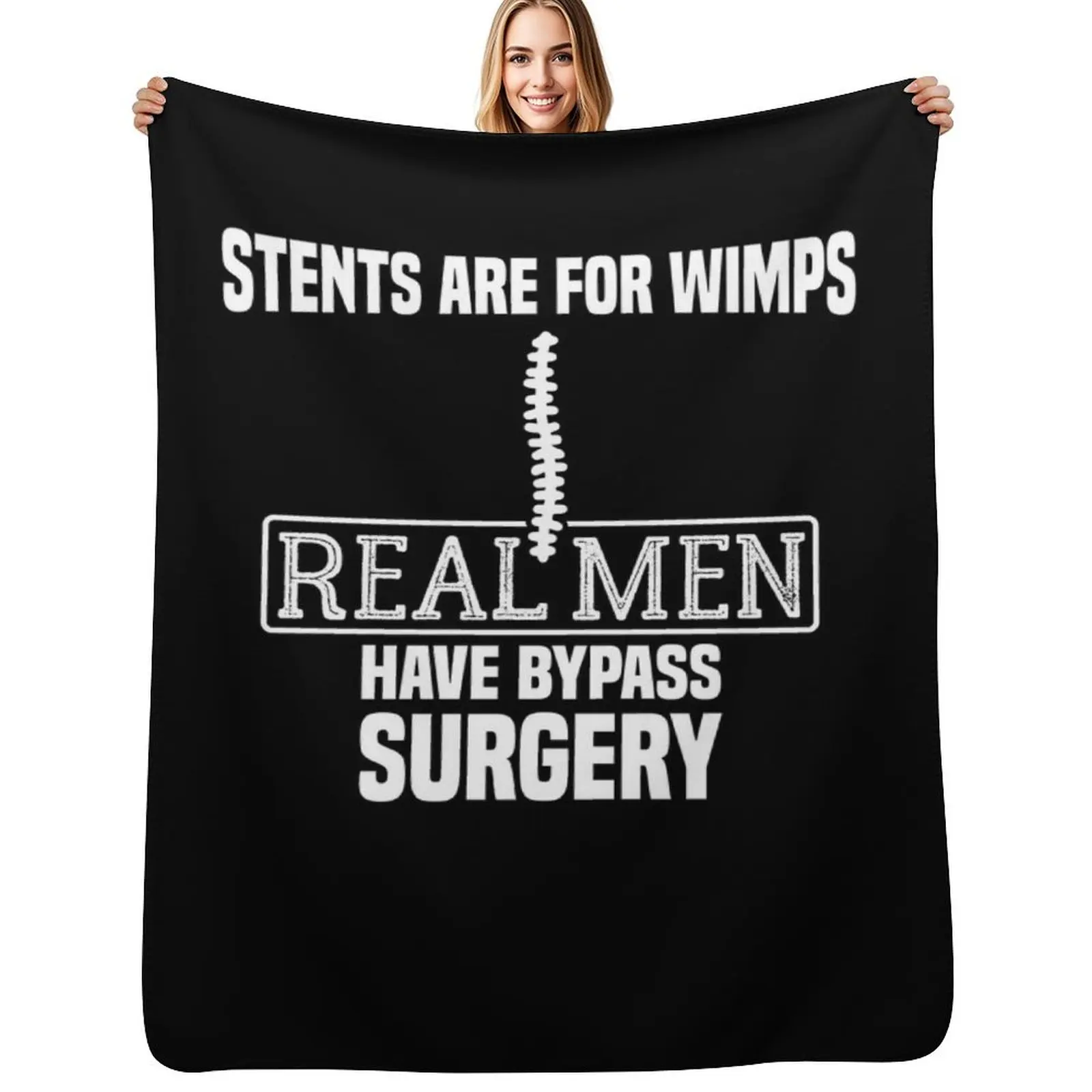 Stents Are For Wimps Real Men Have Bypass Open Heart Surgery Throw Blanket Beach Bed covers Loose Blankets
Stents Are For Wimps Real Men Have Bypass Open Heart Surgery Throw Blanket Beach Bed covers Loose Blankets