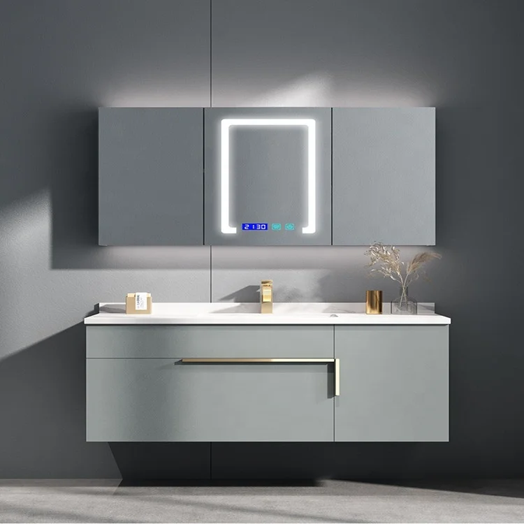 Smart Light Luxury Bathroom Cabinet Combination Rock Board Wash Basin Modern Simple Toilet Toilet Gargle Table Solid Wood Custom
Smart Light Luxury Bathroom Cabinet Combination Rock Board Wash Basin Modern Simple Toilet Toilet Gargle Table Solid Wood Custom