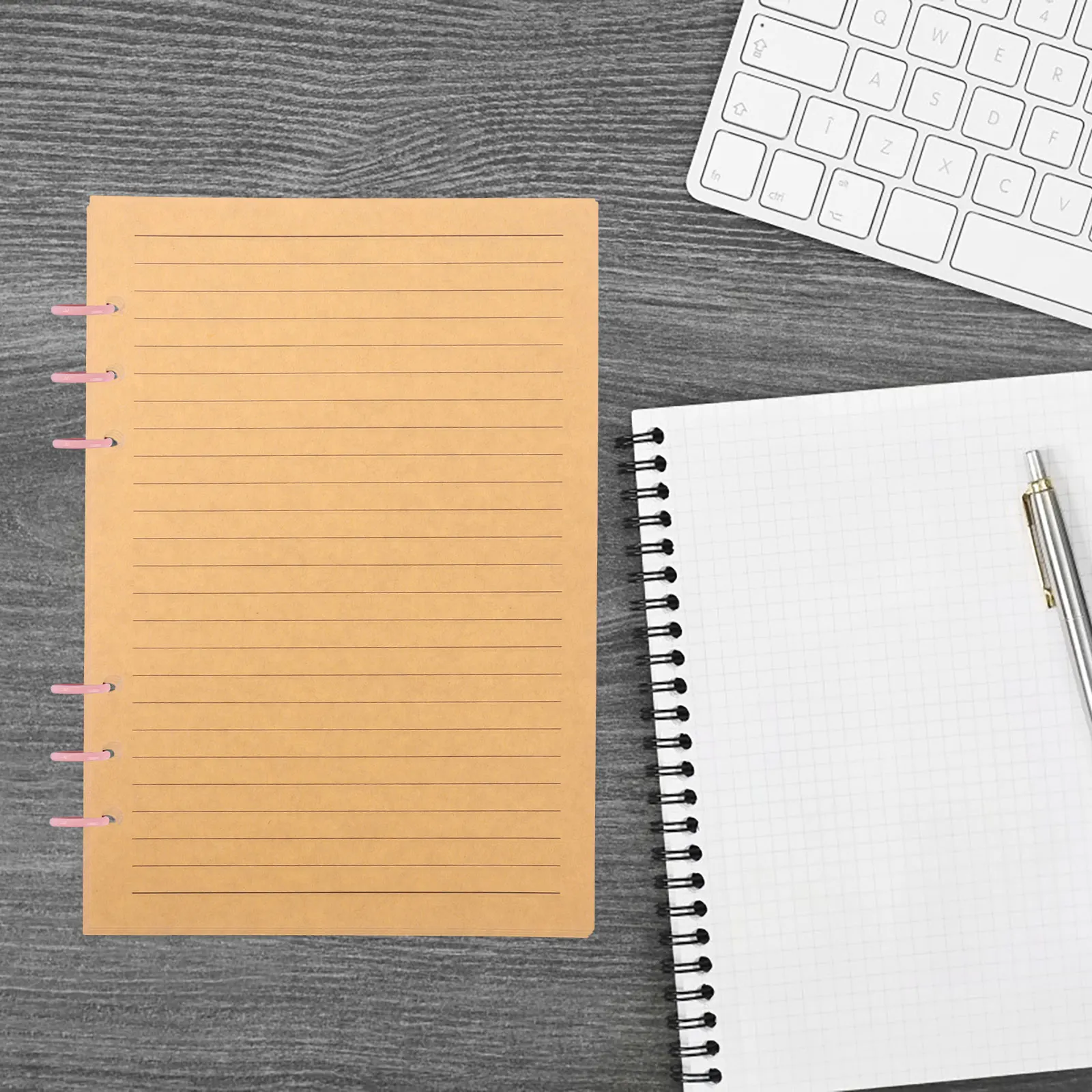 80 Sheets A5 Paper Notebook Inserts Brown Lined Refillable Binder Paper for Writing Drawing School Supplies
80 Sheets A5 Paper Notebook Inserts Brown Lined Refillable Binder Paper for Writing Drawing School Supplies