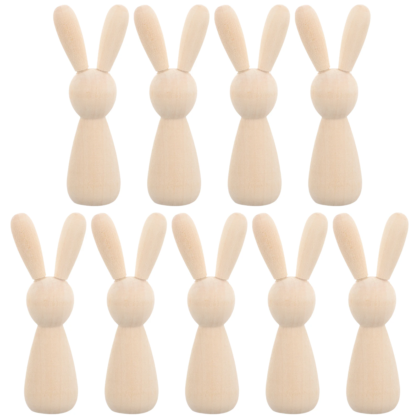 10pcs Unfinished Wooden Rabbit Peg Dolls Easter diy painting Rabbit Figures kids Peg Puppet Rabbit gift Easter Fairy Garden deco
10pcs Unfinished Wooden Rabbit Peg Dolls Easter diy painting Rabbit Figures kids Peg Puppet Rabbit gift Easter Fairy Garden deco