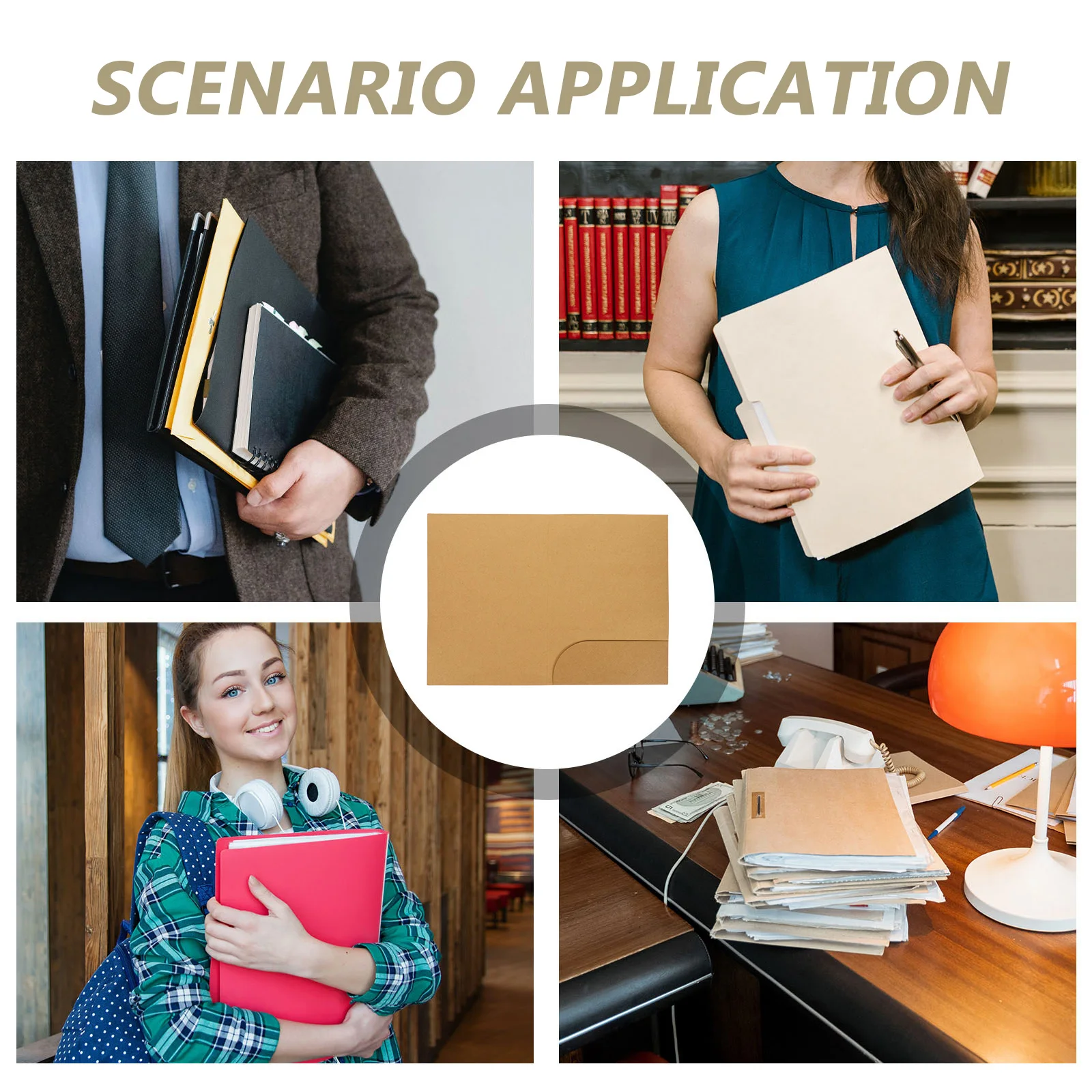 20pcs A4 Kraft Paper Document Folders Wear Resistance Office School Supplies Presentation File Notes Organizer
20pcs A4 Kraft Paper Document Folders Wear Resistance Office School Supplies Presentation File Notes Organizer