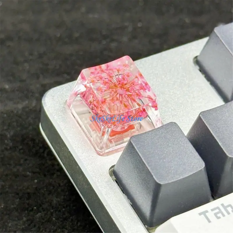 E65E Translucently Resin Keycap With Real Everlasting Flower for Mechanical Keyboard
E65E Translucently Resin Keycap With Real Everlasting Flower for Mechanical Keyboard
