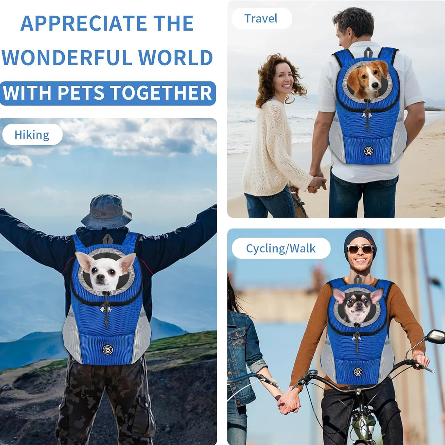 Pet Carrier Backpack Front Travel Dog Bag Carrying For Small Large Puppy Dogs Breathable Outdoor Camping Dog Carrier Bags
Pet Carrier Backpack Front Travel Dog Bag Carrying For Small Large Puppy Dogs Breathable Outdoor Camping Dog Carrier Bags