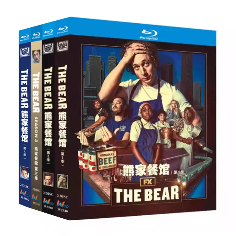 Blu-ray Ultra HD US TV Series The Bear Seasons 1–4 Box Set with English and Traditional Chinese Subtitles
Blu-ray Ultra HD US TV Series The Bear Seasons 1–4 Box Set with English and Traditional Chinese Subtitles