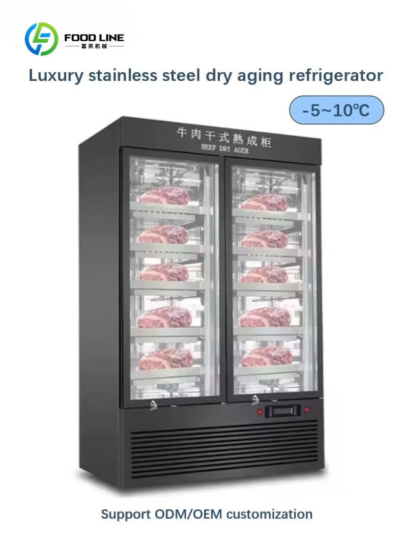 Customized -3°C to 10°C Humidity Control System Beef Thawing Cabinet Fresh Meat Drying Display Commercial Meat Refrigerator
Customized -3°C to 10°C Humidity Control System Beef Thawing Cabinet Fresh Meat Drying Display Commercial Meat Refrigerator