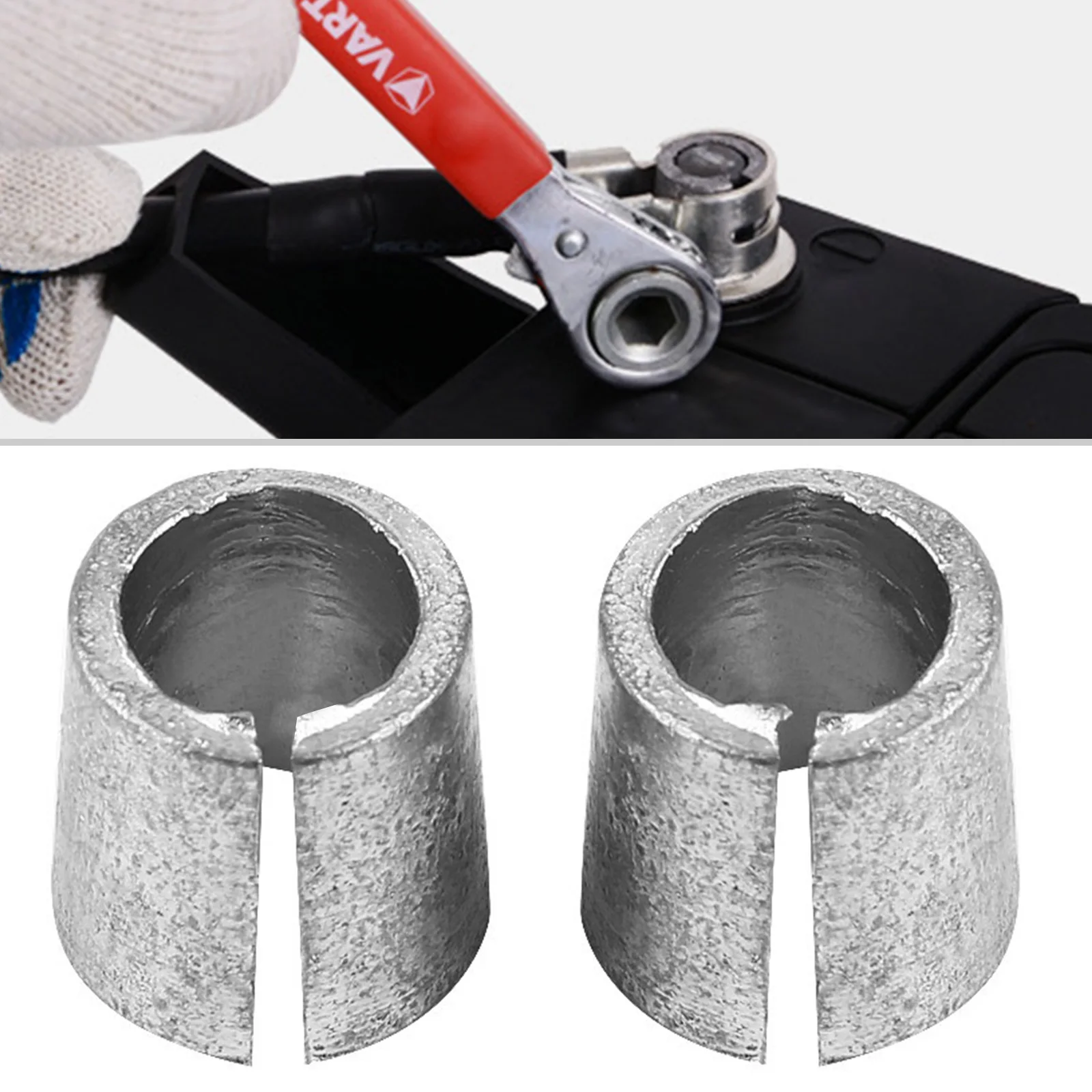 2pcs New Automobile Battery Pile Head Repair Professional Lead Sleeve Pole Reducer Joint Terminal Adapter Terminal Auto Parts
2pcs New Automobile Battery Pile Head Repair Professional Lead Sleeve Pole Reducer Joint Terminal Adapter Terminal Auto Parts
