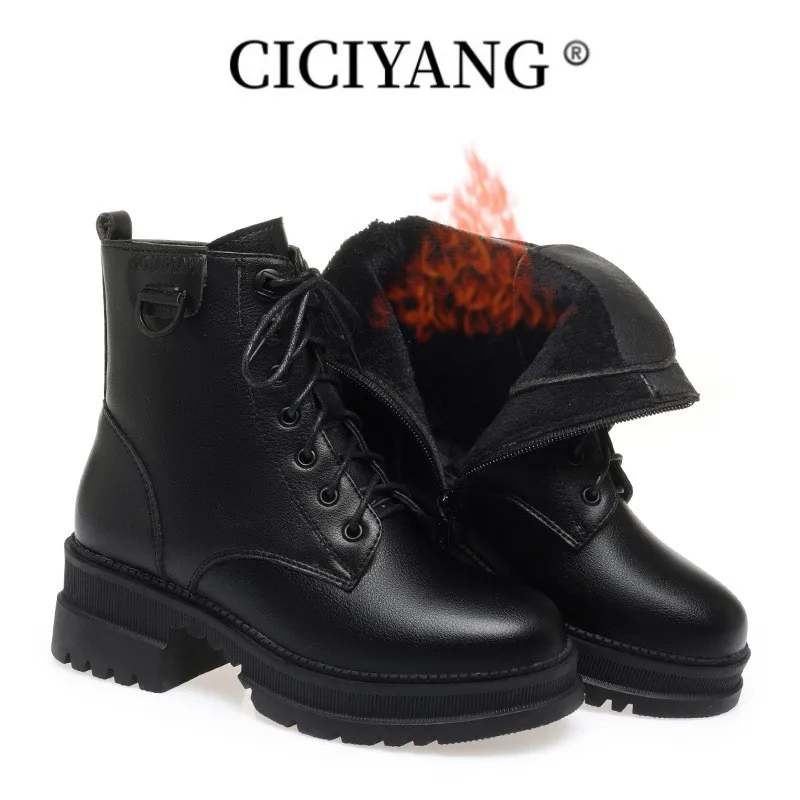 CICIYANG Winter Shoes Boots Women Large Size dropshipping Non-slip Women's Snow Boots Genuine Leather Warm Women's Ankle Boots
CICIYANG Winter Shoes Boots Women Large Size dropshipping Non-slip Women's Snow Boots Genuine Leather Warm Women's Ankle Boots