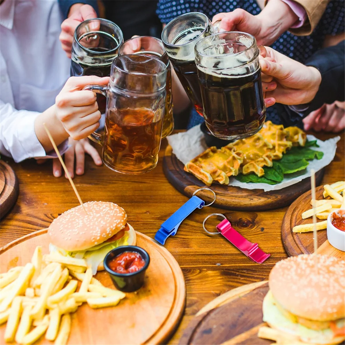 New 100pcs Personalized Aluminum Bottle Opener Keychain/Logo Keychains for Bar, Graduation, Party, Wedding Favors Gift
New 100pcs Personalized Aluminum Bottle Opener Keychain/Logo Keychains for Bar, Graduation, Party, Wedding Favors Gift