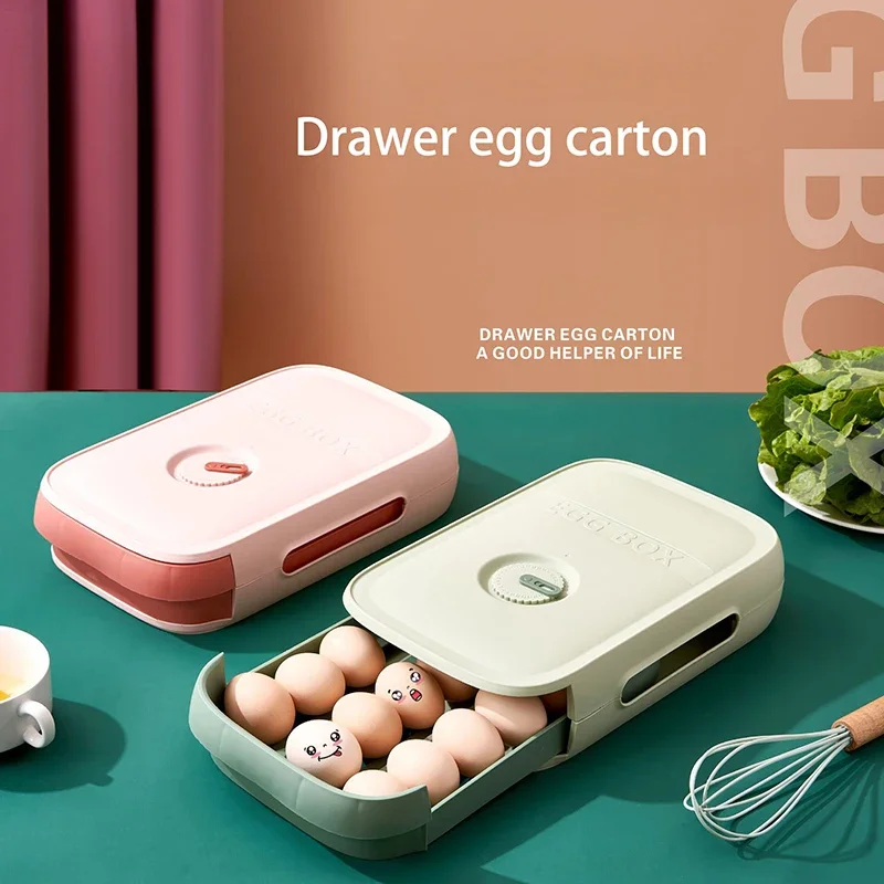 The New Drawer Type Egg Storage Fridge Box Kitchen Stackable Portable Plastic Eggs Container Organizer Kitchen Tools Food Wallet
The New Drawer Type Egg Storage Fridge Box Kitchen Stackable Portable Plastic Eggs Container Organizer Kitchen Tools Food Wallet