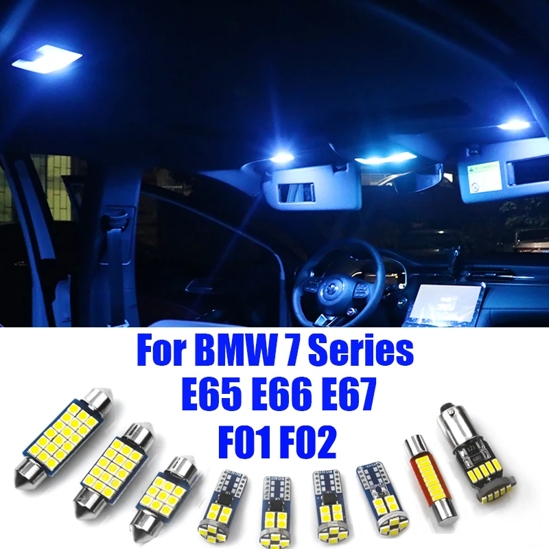 For BMW 7 Series E65 E66 E67 F01 F02 2002- 2014 2015 Car LED Interior Dome Reading Lamps Vanity Mirror Trunk Lights Accessories
For BMW 7 Series E65 E66 E67 F01 F02 2002- 2014 2015 Car LED Interior Dome Reading Lamps Vanity Mirror Trunk Lights Accessories