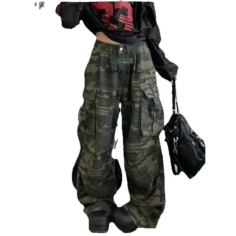 American High Street Retro Camouflage Wide Leg Jeans Loose Casual Loose Straight Long Trousers for Men And Women
American High Street Retro Camouflage Wide Leg Jeans Loose Casual Loose Straight Long Trousers for Men And Women