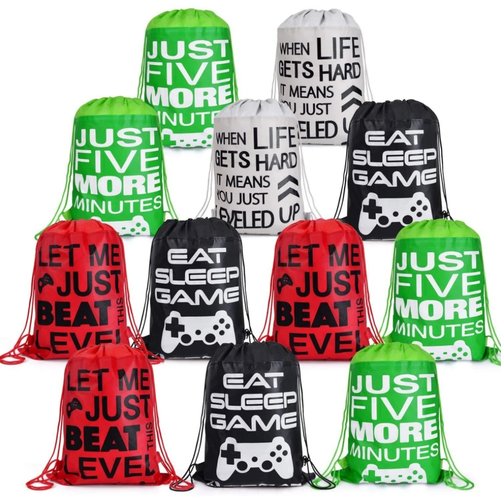 12/24/36pcs Video Game Drawstring Bags Game on Gift Bag Backpack Nonwoven Bundle Pocket For kids Birthday Christmas Decorations
12/24/36pcs Video Game Drawstring Bags Game on Gift Bag Backpack Nonwoven Bundle Pocket For kids Birthday Christmas Decorations