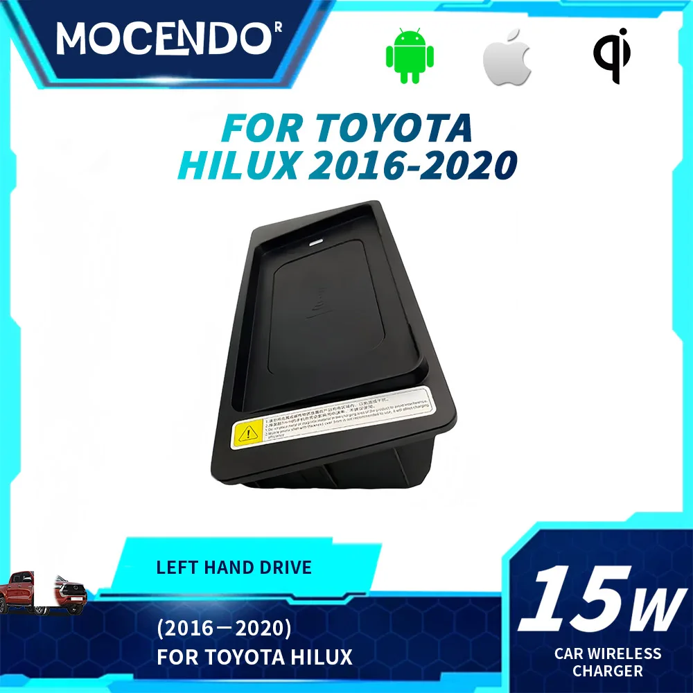 For Toyota Hilux Wireless Car Charger 15W Fast Charging QI Holder Panel LHD 2016-2020 Mobile Phone Charging Plate
For Toyota Hilux Wireless Car Charger 15W Fast Charging QI Holder Panel LHD 2016-2020 Mobile Phone Charging Plate