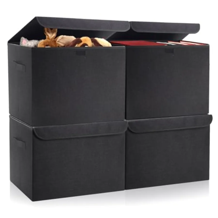 Quart Linen Fabric Foldable Storage Bin Cube Organizer Basket with FlipTop Lid and Handles Clothes Blanket Box for Home Office
Quart Linen Fabric Foldable Storage Bin Cube Organizer Basket with FlipTop Lid and Handles Clothes Blanket Box for Home Office
