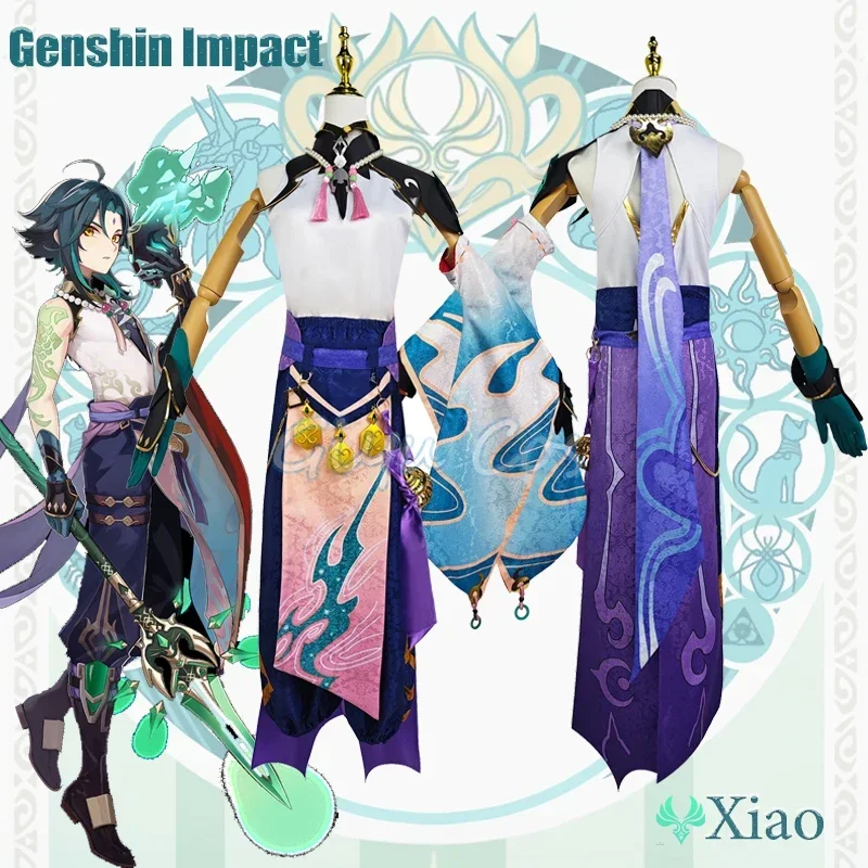 RT01 Genshin Impact Xiao Косплей Костюм для взрослых Карнавальная форма Аниме Костюмы на Хэллоуин Женская игра * JK2
RT01 Genshin Impact Xiao Косплей Костюм для взрослых Карнавальная форма Аниме Костюмы на Хэллоуин Женская игра * JK2