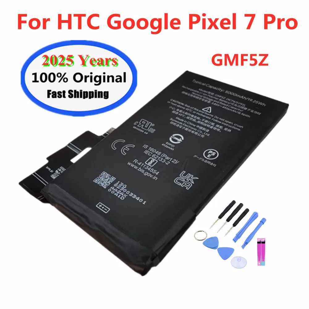 Оригинальный аккумулятор GMF5Z 5000 мАч для HTC Google Pixel 7 Pro 7Pro, аккумуляторы для мобильных телефонов + бесплатные инструменты
Оригинальный аккумулятор GMF5Z 5000 мАч для HTC Google Pixel 7 Pro 7Pro, аккумуляторы для мобильных телефонов + бесплатные инструменты