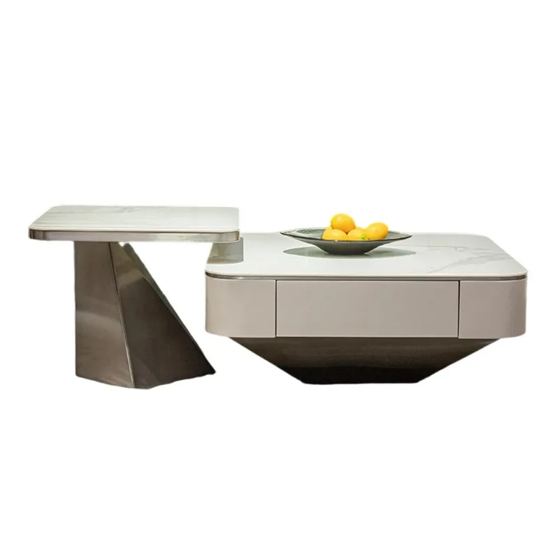 Итальянский минималистичный квадратный журнальный столик для офиса, отеля, зоны отдыха 4S, со съемным приставным столиком для хранения
Итальянский минималистичный квадратный журнальный столик для офиса, отеля, зоны отдыха 4S, со съемным приставным столиком для хранения