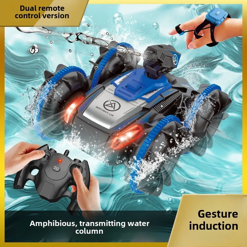 RC Amphibious Car shooting water Gesture Sensing 4WD Off-road Remote Control Vehicle USB Charge Electronic Car Model Pool Toy
RC Amphibious Car shooting water Gesture Sensing 4WD Off-road Remote Control Vehicle USB Charge Electronic Car Model Pool Toy