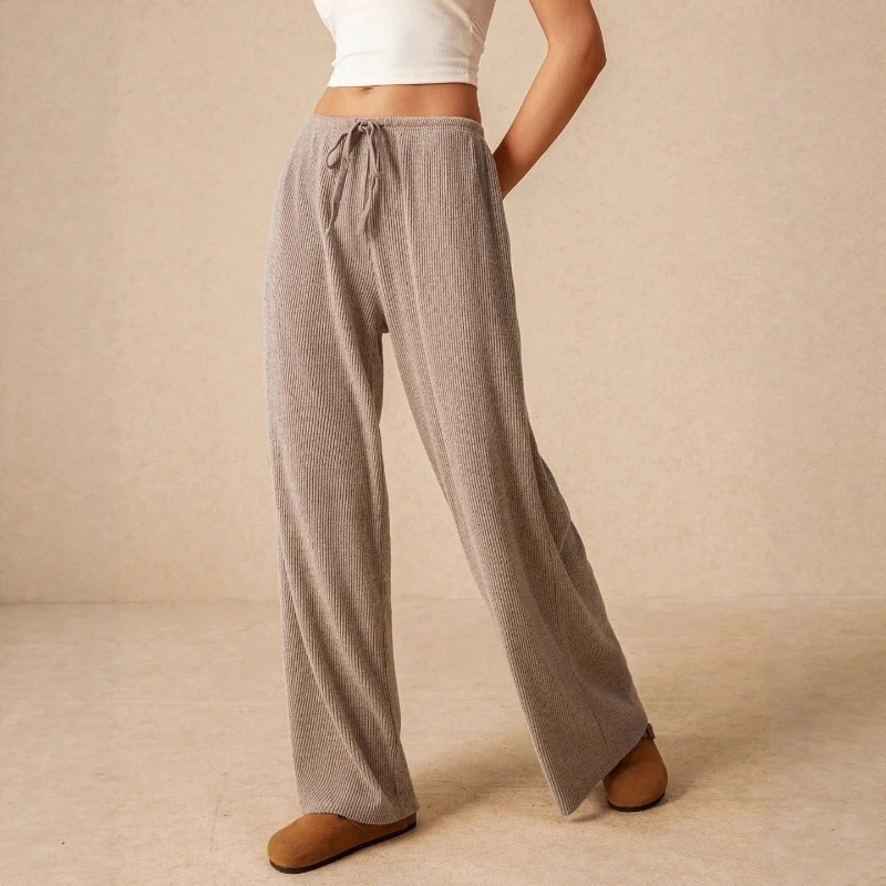 1pcs Women's Solid Color High Waist Loungewear Pants Fashion Drawstring Straight Wide Leg Lounge Pants Homewear
1pcs Women's Solid Color High Waist Loungewear Pants Fashion Drawstring Straight Wide Leg Lounge Pants Homewear