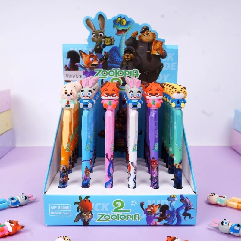 48 шт./лот, креативная гелевая ручка Zootopia Press, милые 0,5 мм, ручки для подписи с синими чернилами, рекламный подарок, офисные школьные принадлежности
48 шт./лот, креативная гелевая ручка Zootopia Press, милые 0,5 мм, ручки для подписи с синими чернилами, рекламный подарок, офисные школьные принадлежности