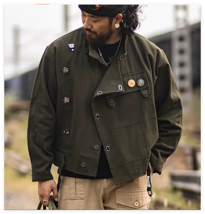 American retro Swedish motorcycle jacket men's Amikaji old money style cycling hunting jacket
American retro Swedish motorcycle jacket men's Amikaji old money style cycling hunting jacket