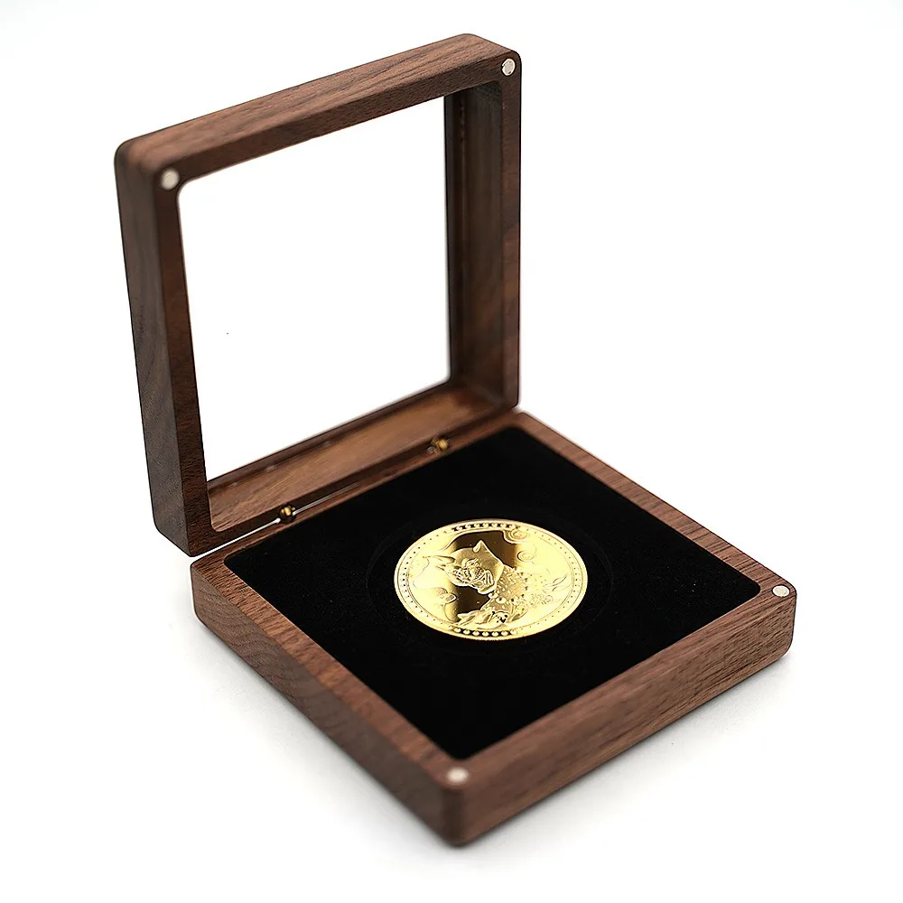 Badge Packaging Wooden Box Gold Silver Coin Brooch Wooden Commemorative Coin Box Gift Packaging Box Can Hold Jewelry Boxes
Badge Packaging Wooden Box Gold Silver Coin Brooch Wooden Commemorative Coin Box Gift Packaging Box Can Hold Jewelry Boxes