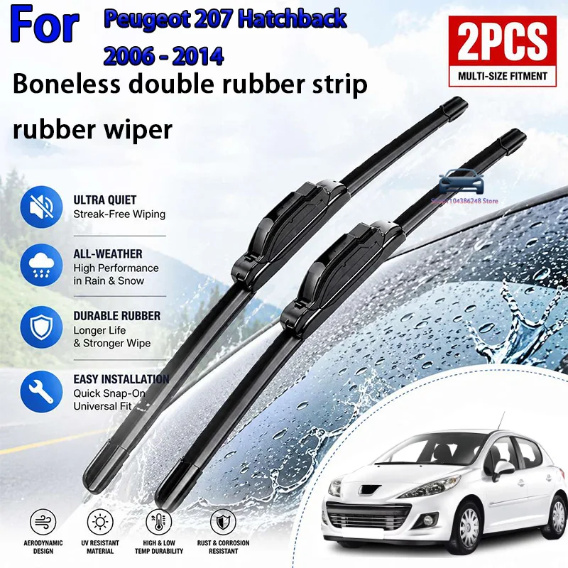 Front Wiper Blades Set For Peugeot 207 Hatchback 2006 - 2014 Windshield Windscreen Window 26"+17" Modification Parts
Front Wiper Blades Set For Peugeot 207 Hatchback 2006 - 2014 Windshield Windscreen Window 26"+17" Modification Parts
