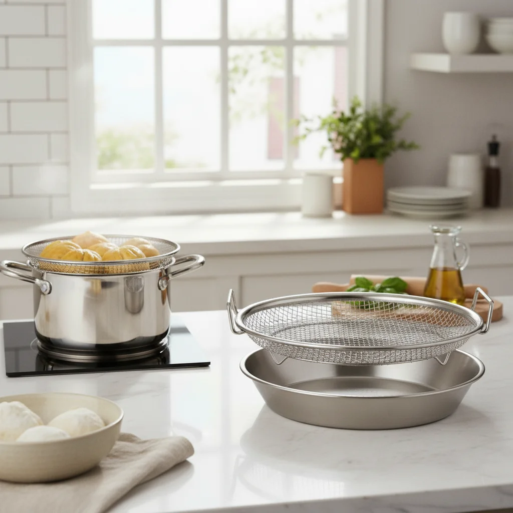 Stainless Steel Steamer Rack Multi-Functional Round Steaming Grate Steaming Basket Insert Easy to Clean Cooking Tool Food Grade
Stainless Steel Steamer Rack Multi-Functional Round Steaming Grate Steaming Basket Insert Easy to Clean Cooking Tool Food Grade