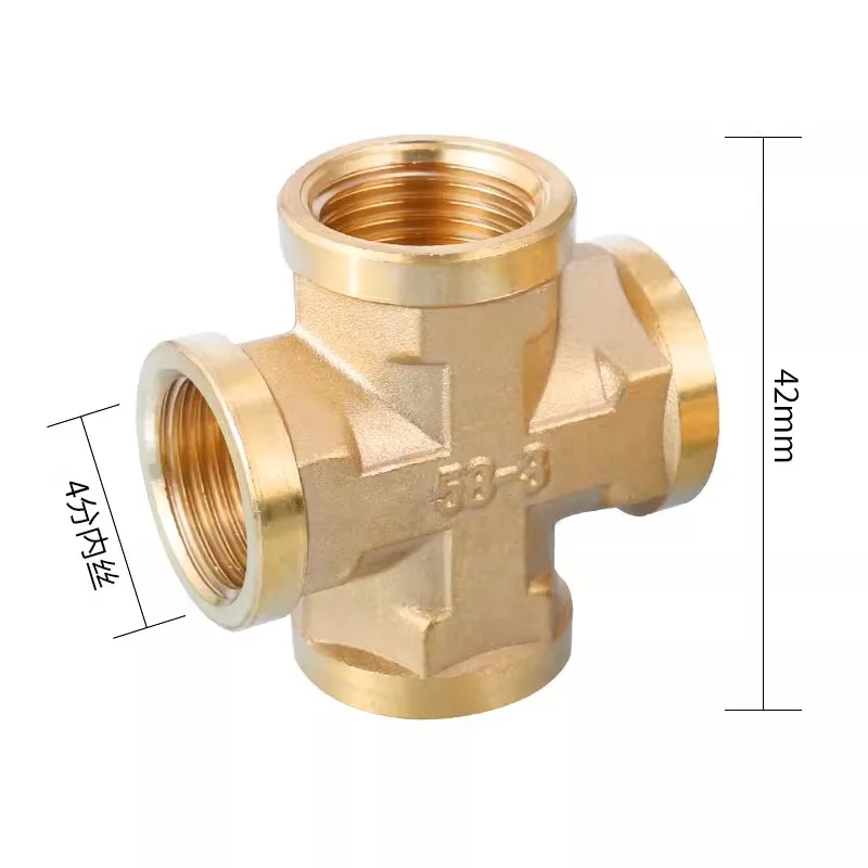 4-point thickened all copper tee joint with three outer threads inner threads outer threads gas pipes water heater fittings
4-point thickened all copper tee joint with three outer threads inner threads outer threads gas pipes water heater fittings