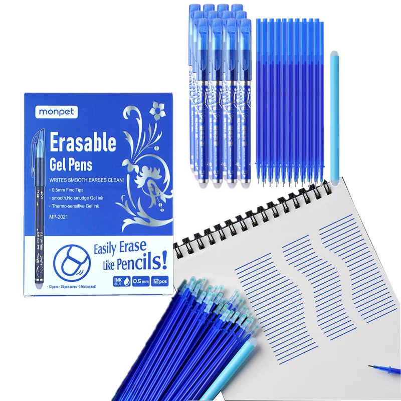 Набор стираемых гелевых ручек, 33 шт., высокотемпературные исчезающие 0,5 мм, линия письма для студенческих заметок, отметка для письма, творческая игра «сделай сам» 
Набор стираемых гелевых ручек, 33 шт., высокотемпературные исчезающие 0,5 мм, линия письма для студенческих заметок, отметка для письма, творческая игра «сделай сам»