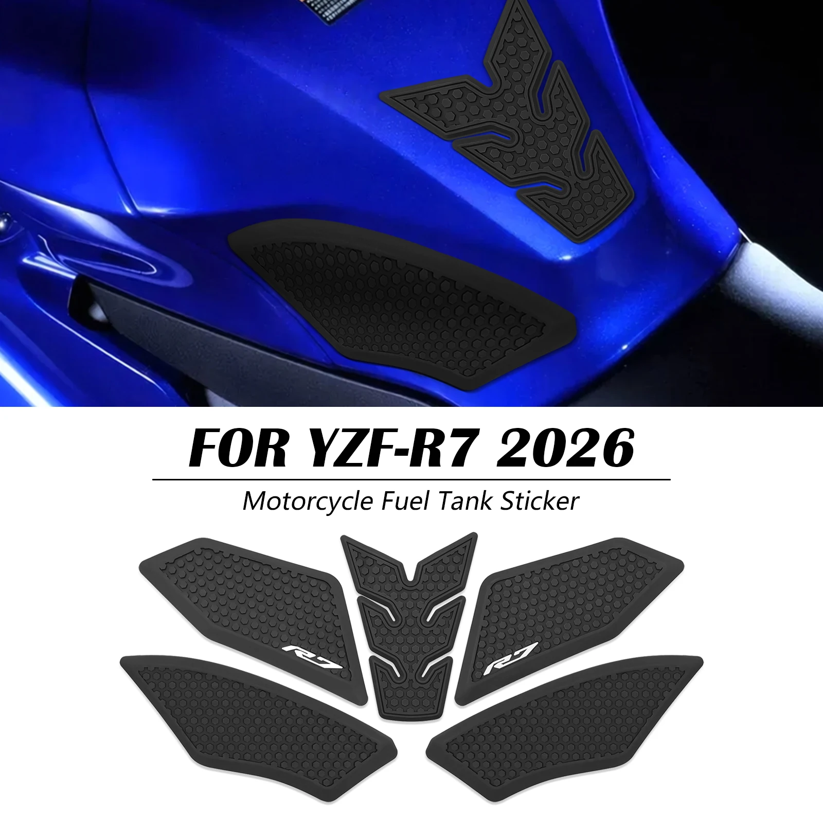Fuel Tank Pad Stickers For Yamaha YZF-R7 2026 YZFR7 YZF R7 2026 Standard Non-Slip Side Fuel Sticker Gas Protector
Fuel Tank Pad Stickers For Yamaha YZF-R7 2026 YZFR7 YZF R7 2026 Standard Non-Slip Side Fuel Sticker Gas Protector