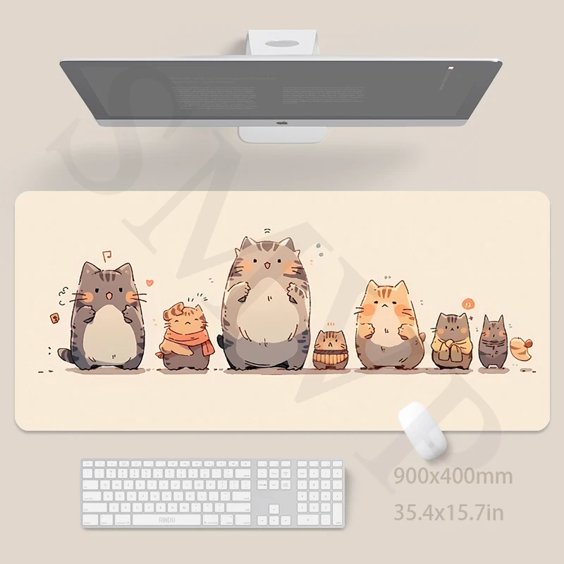 Cat Mouse Pad Cute Mousepad Kawaii Mouse Mat Keyboard Mats Desk Pad XXL 90x40cm Desk Mat For Computer Mousepads
Cat Mouse Pad Cute Mousepad Kawaii Mouse Mat Keyboard Mats Desk Pad XXL 90x40cm Desk Mat For Computer Mousepads