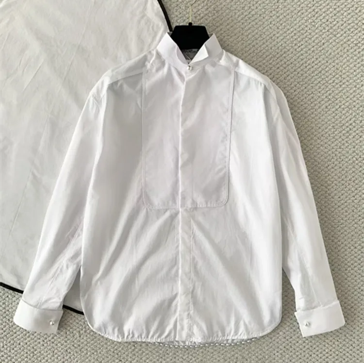 Customization New summer 2026 styles for European and American ladies' clothing Long-sleeved white cotton shirt
Customization New summer 2026 styles for European and American ladies' clothing Long-sleeved white cotton shirt