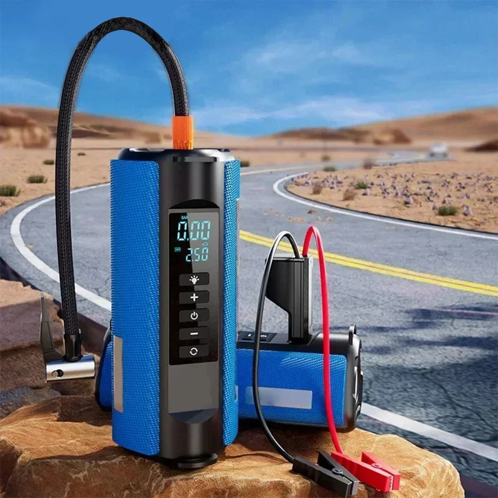 New Portable Tire Inflator TS03 Car Emergency Power Outdoor Multifunctional Jump Starter and Air Pump with EVA Bag
New Portable Tire Inflator TS03 Car Emergency Power Outdoor Multifunctional Jump Starter and Air Pump with EVA Bag