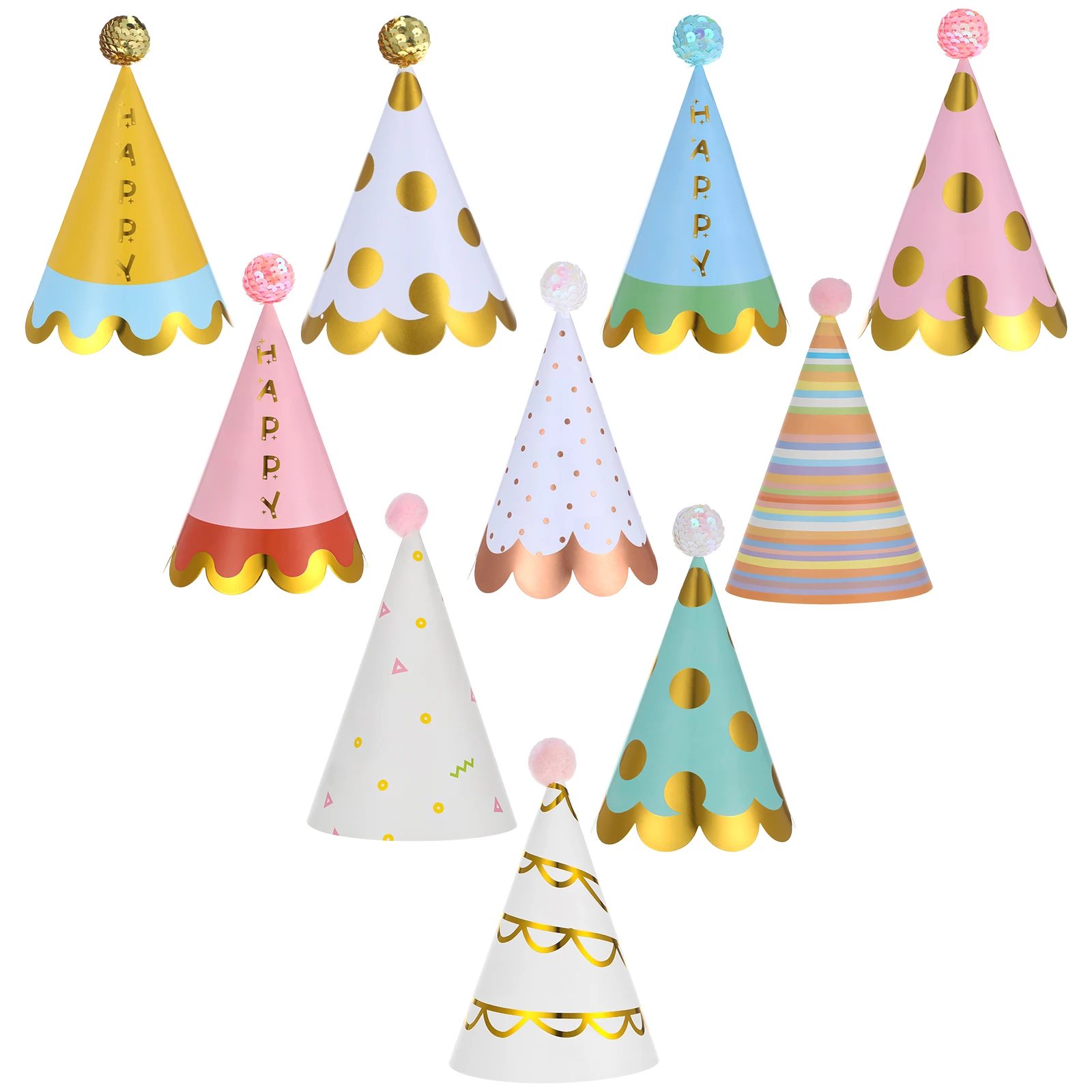 20 pcs Colorful Birthday Party Hats Vibrant Paper Cone Hats For Kids Adults Festival Decoration Photo Booth Props Party Favors 
20 pcs Colorful Birthday Party Hats Vibrant Paper Cone Hats For Kids Adults Festival Decoration Photo Booth Props Party Favors