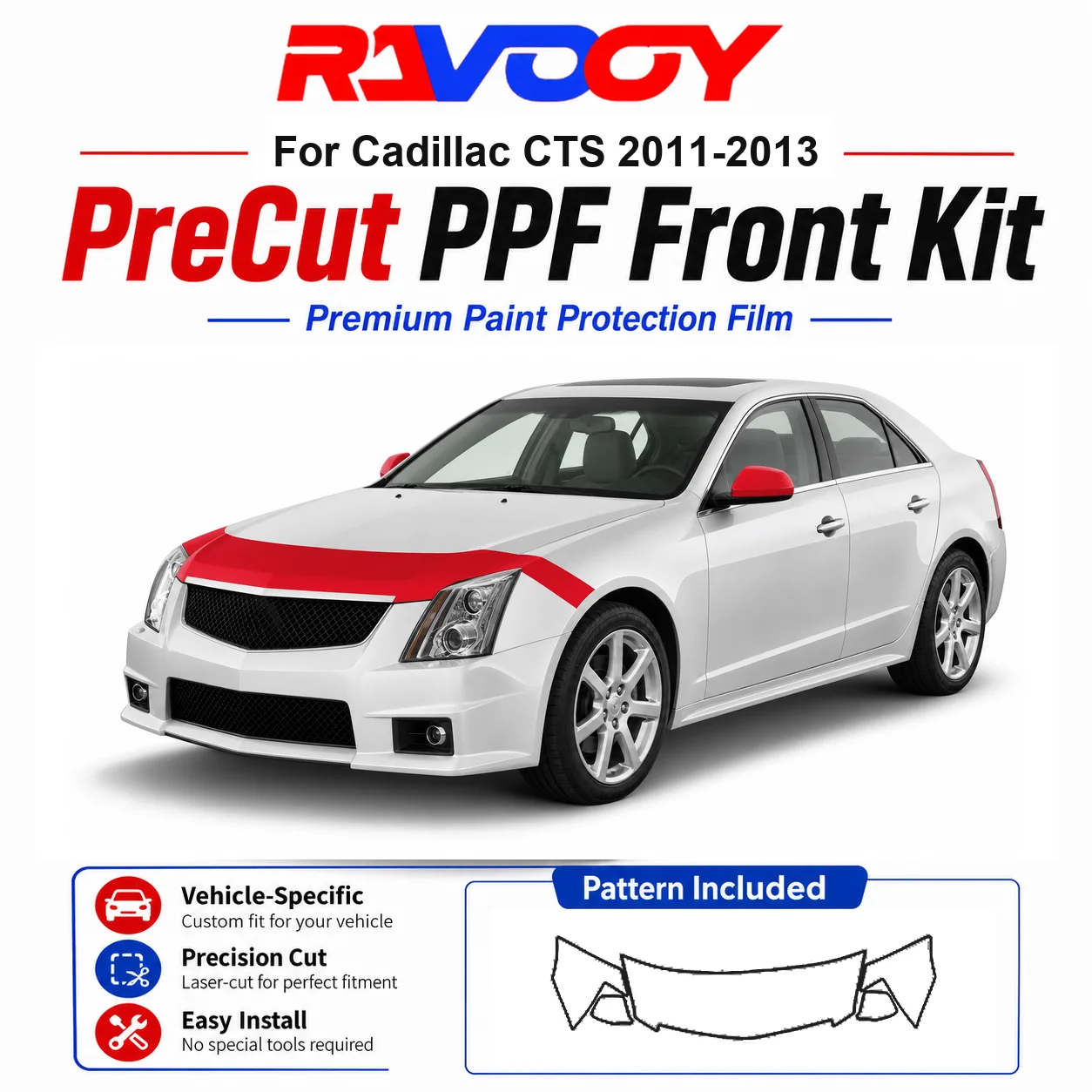 8.5mil TPU Precut PPF Kit For 2025-2026 Acura ADX - Hood, Partial Fenders & Full Mirror Set - Self-Healing Gloss Clear Bra Film
8.5mil TPU Precut PPF Kit For 2025-2026 Acura ADX - Hood, Partial Fenders & Full Mirror Set - Self-Healing Gloss Clear Bra Film