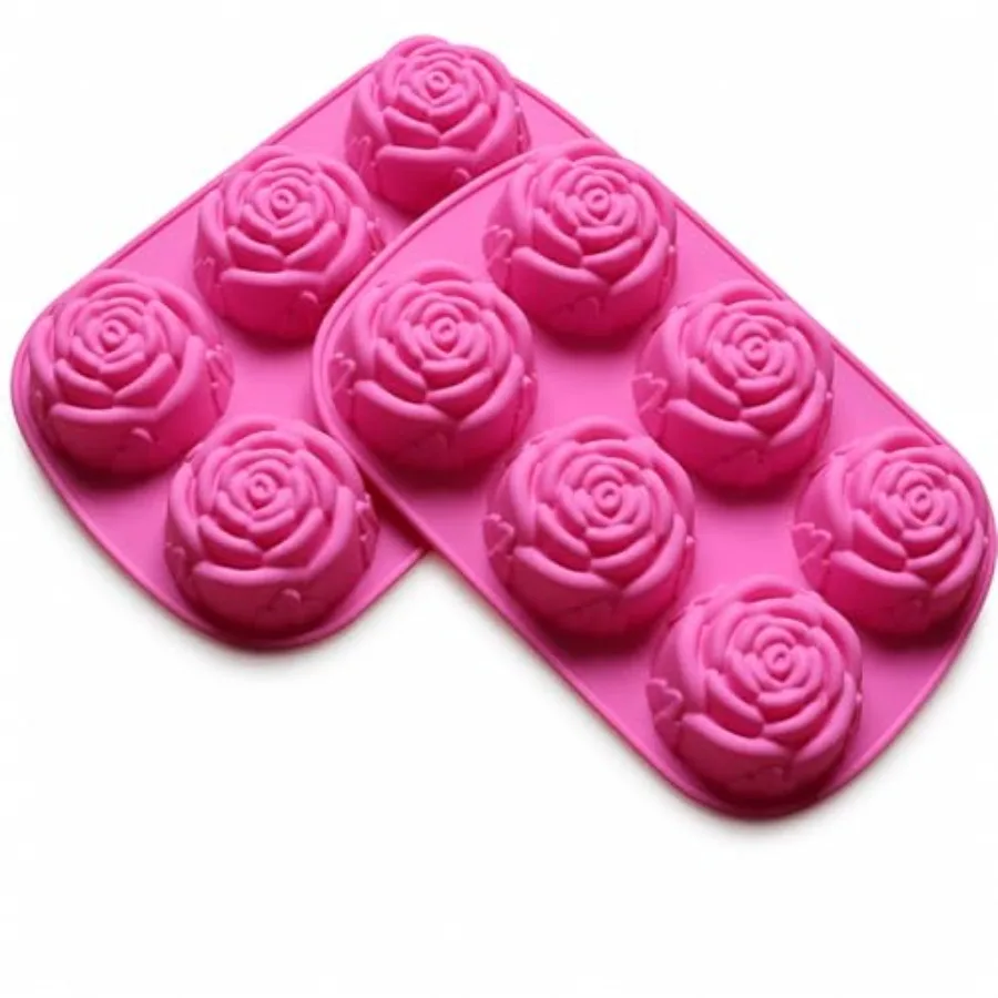 2 Pack Rose Silicone Molds, 6-Cavity Flower Soap Molds for Chocolate, Candy, Cake, Jelly, Pudding, Ice Cubes, Lotion Bars, Cand
2 Pack Rose Silicone Molds, 6-Cavity Flower Soap Molds for Chocolate, Candy, Cake, Jelly, Pudding, Ice Cubes, Lotion Bars, Cand