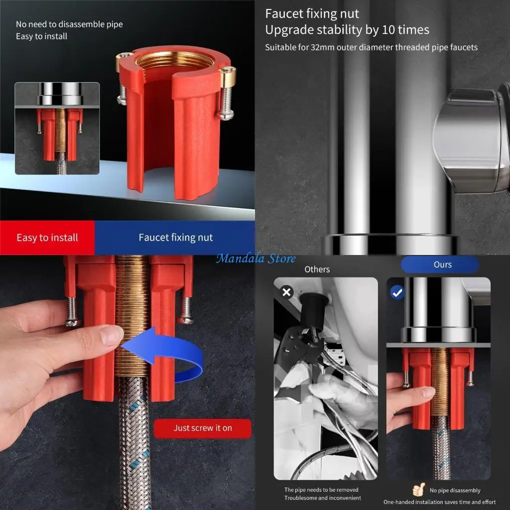 U2JC Sink Anti-Loosening Nut Buckle Base Quick Install Fixed Base Nut Enduring
U2JC Sink Anti-Loosening Nut Buckle Base Quick Install Fixed Base Nut Enduring
