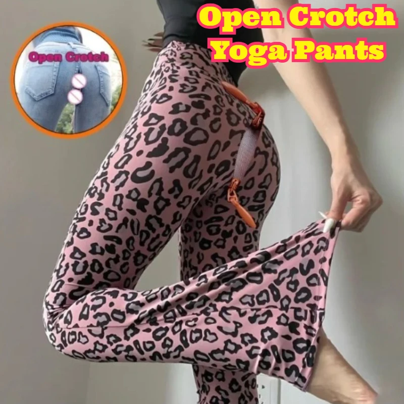 Open Crotch Leopard Print High Waist Flare Yoga Pants Extra Long Floor Length Breathable Skinny Stretch Tight Trouser Leg Design
Open Crotch Leopard Print High Waist Flare Yoga Pants Extra Long Floor Length Breathable Skinny Stretch Tight Trouser Leg Design