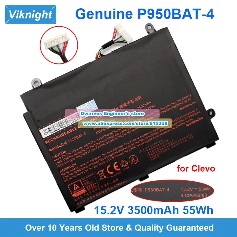 Подлинная батарея P950BAT-4 15.2V 55Wh для Clevo P957KP6 PRIME-15 P950HP6 NP8954 NP8950 NP8952 NP8955 KINGBOOK T96E T97 Key 15
Подлинная батарея P950BAT-4 15.2V 55Wh для Clevo P957KP6 PRIME-15 P950HP6 NP8954 NP8950 NP8952 NP8955 KINGBOOK T96E T97 Key 15