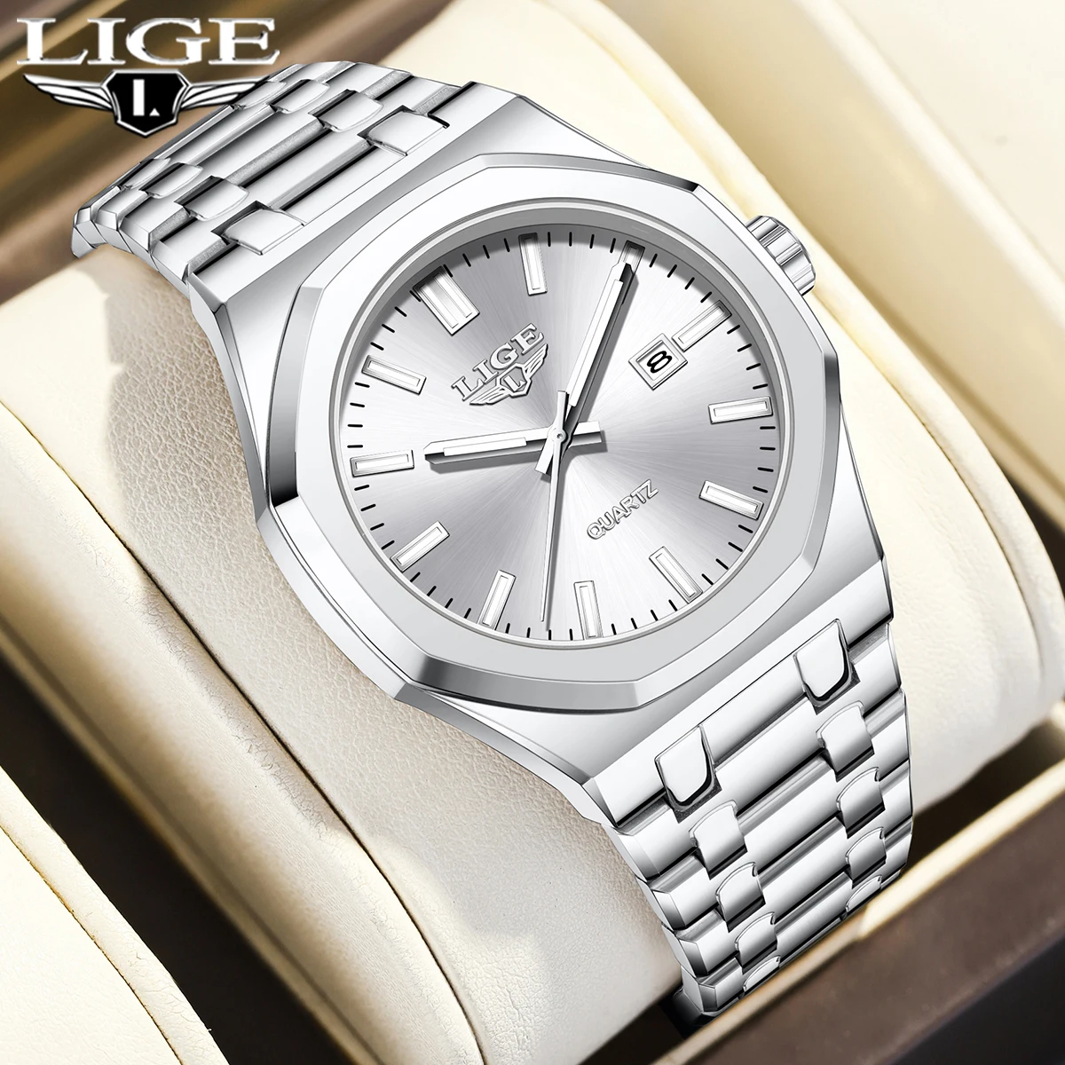 LIGE Luxury Quartz Man Wristwatch Sport Men Watches Waterproof Luminous Date Week Stainless Steel Men's Watch Male Reloj Box
LIGE Luxury Quartz Man Wristwatch Sport Men Watches Waterproof Luminous Date Week Stainless Steel Men's Watch Male Reloj Box