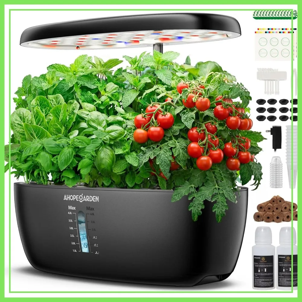 12 Pods Hydroponics Growing System with LED Grow Light Indoor Garden Kit for Vegetable Lettuce Harvest
12 Pods Hydroponics Growing System with LED Grow Light Indoor Garden Kit for Vegetable Lettuce Harvest