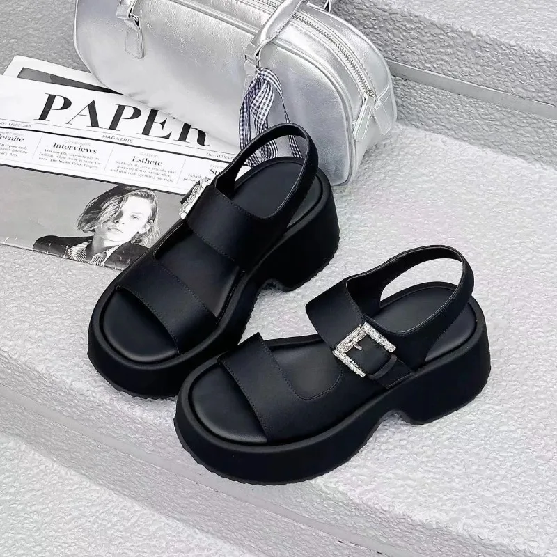 New Women's Sandals Exquisite Rhinestone Platform Sandals for Woman Comfort Vacation Casual Shoes Designer Shoes Sandalias Mujer
New Women's Sandals Exquisite Rhinestone Platform Sandals for Woman Comfort Vacation Casual Shoes Designer Shoes Sandalias Mujer
