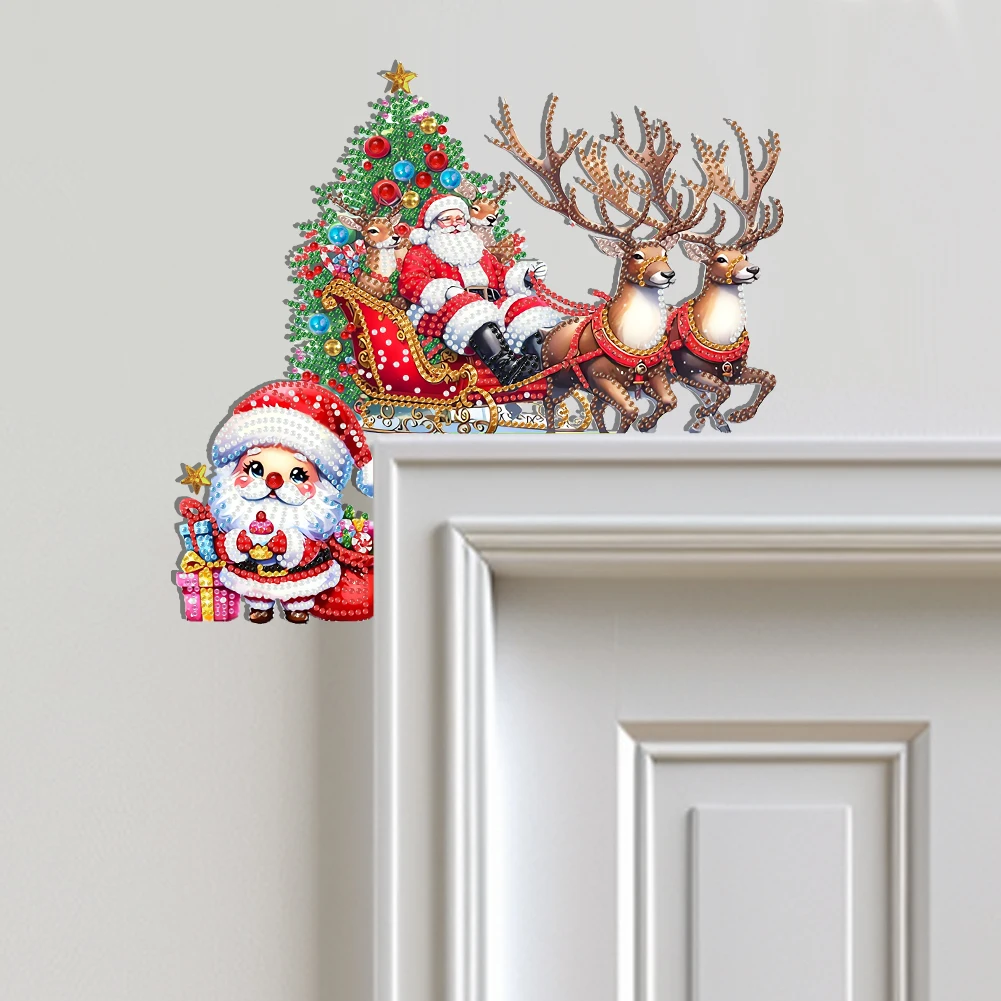 DIY Xmas Diamond Painting Wooden Door Pendants Decoration for Feiend Gifts (Elk) (A)
DIY Xmas Diamond Painting Wooden Door Pendants Decoration for Feiend Gifts (Elk) (A)