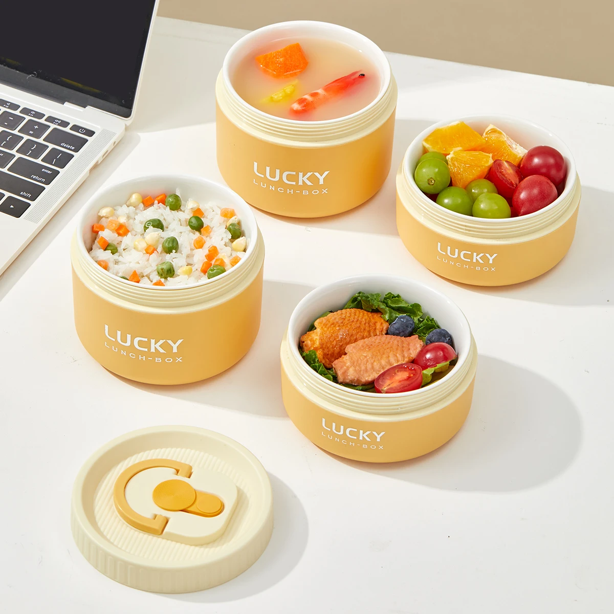 Портативный керамический термоконтейнер для обедов с ручкой, пригодный для разогрева в микроволновке, герметичный, термоизолированный, для детей и студентов
Портативный керамический термоконтейнер для обедов с ручкой, пригодный для разогрева в микроволновке, герметичный, термоизолированный, для детей и студентов