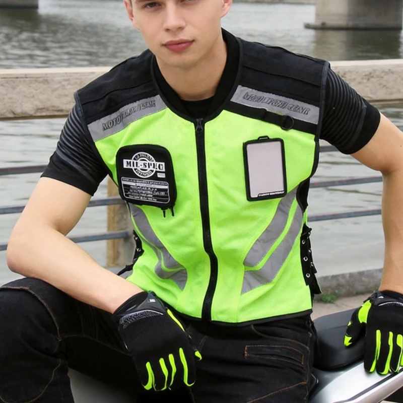 PRO-BIKER Summer Reflective Safety Vest Breathable Fluorescent Night Riding Biker Vest for Motorcycle Motorbike Travel Gear
PRO-BIKER Summer Reflective Safety Vest Breathable Fluorescent Night Riding Biker Vest for Motorcycle Motorbike Travel Gear