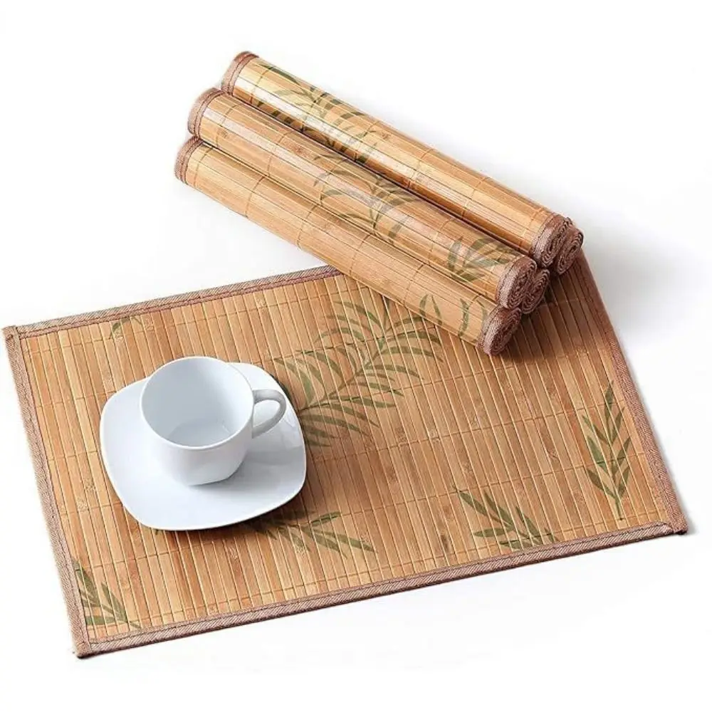 Cup Mat Foldable Bamboo Placemat Simple Vintage Heat Insulation Pad Washable Reusable Tableware Pad Table Decoration
Cup Mat Foldable Bamboo Placemat Simple Vintage Heat Insulation Pad Washable Reusable Tableware Pad Table Decoration