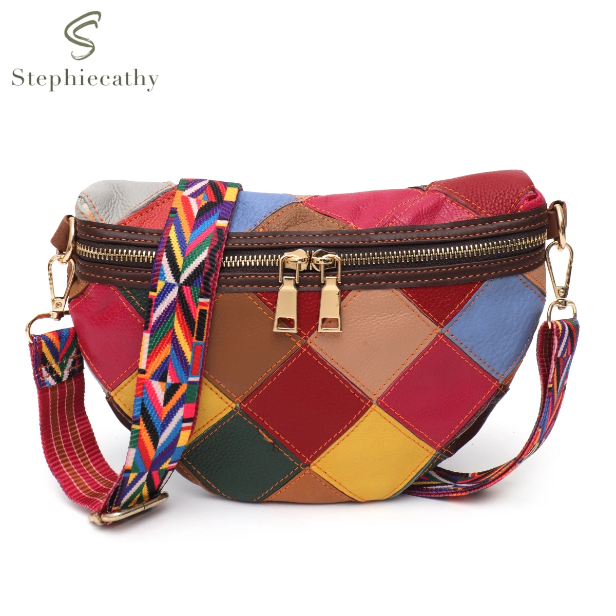SC Women's Random Color Patchwork Real Leather Cross body Bag Colorful Wide Webbing Strap Shoulder Handbag Casual Vintage Daily
SC Women's Random Color Patchwork Real Leather Cross body Bag Colorful Wide Webbing Strap Shoulder Handbag Casual Vintage Daily