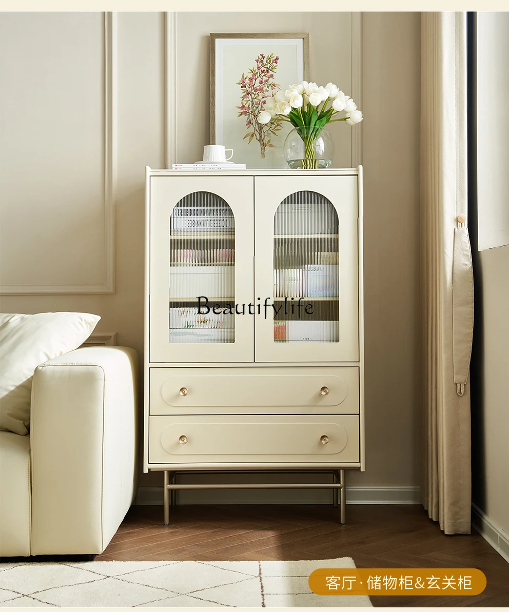 French cream style dining side cabinet light luxury storage living room rock slab storage cabinet
French cream style dining side cabinet light luxury storage living room rock slab storage cabinet