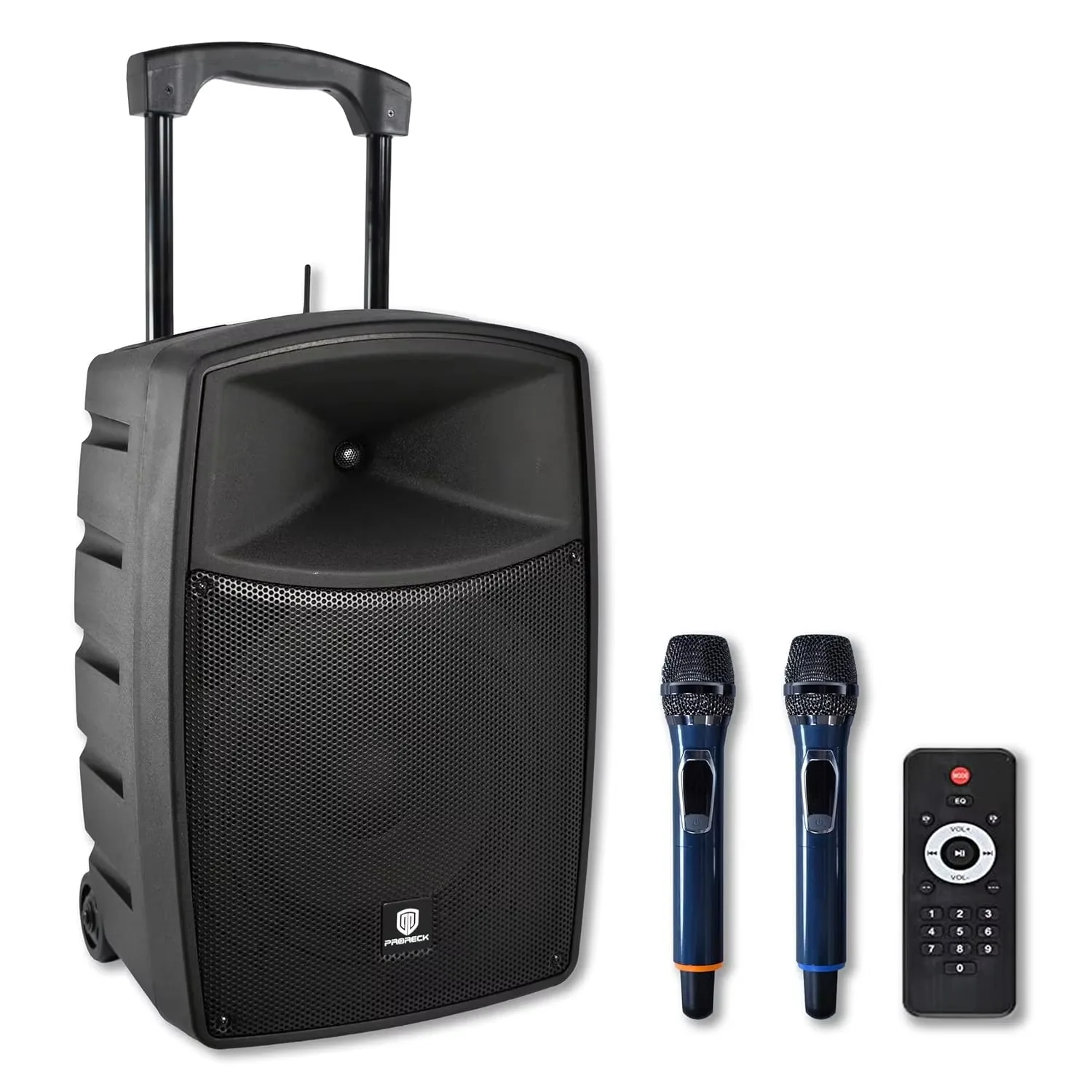 Freedom 10 500W 10'' Rechargeable Wireless Speaker with 2 Wireless Microphones, Portable PA System with Bluetooth/USB, Custom
Freedom 10 500W 10'' Rechargeable Wireless Speaker with 2 Wireless Microphones, Portable PA System with Bluetooth/USB, Custom